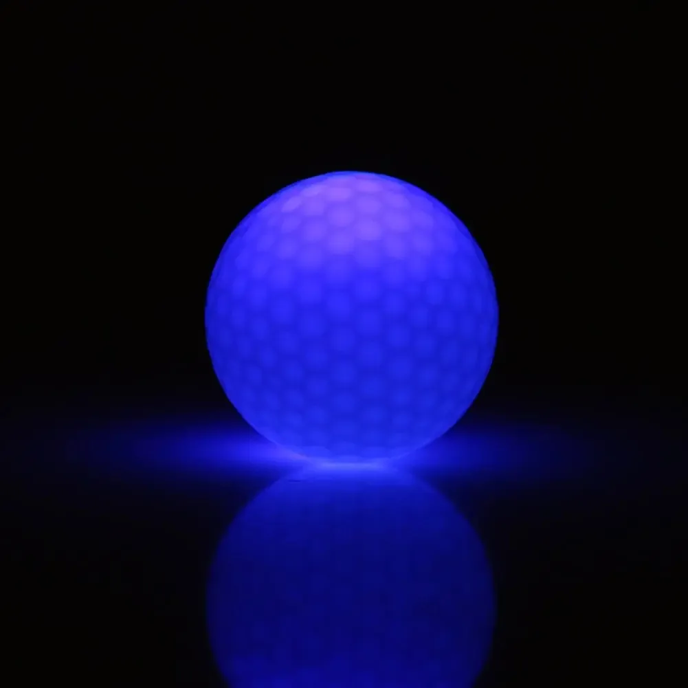Bola de Golfe LED, Bola de Golfe Eletrônica LED com Cor Piscante, Bola de Golfe Iluminada à Noite, Bola de Golfe para Praticar o Esporte na Noite Escura (azul)
