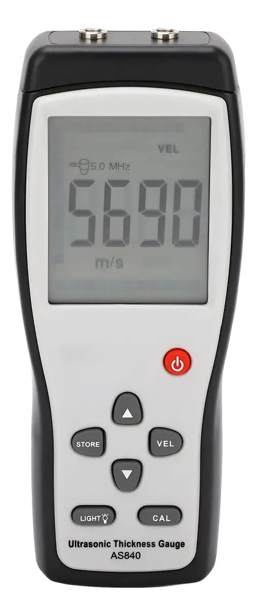 Medidor de espessura de metal ultrassônico digital, cor verde escuro