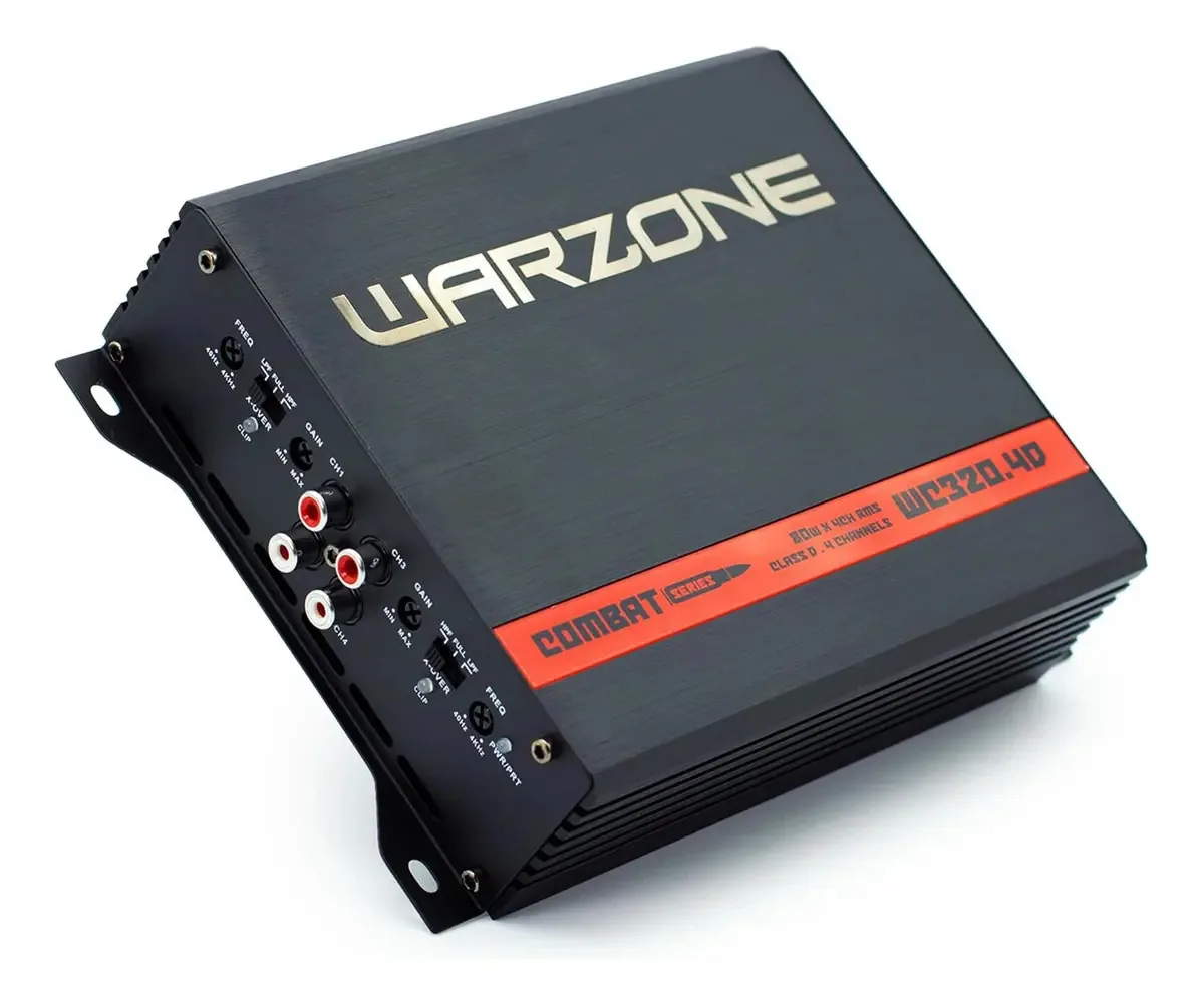 Amplificadores automotivos da série Warzone: opções