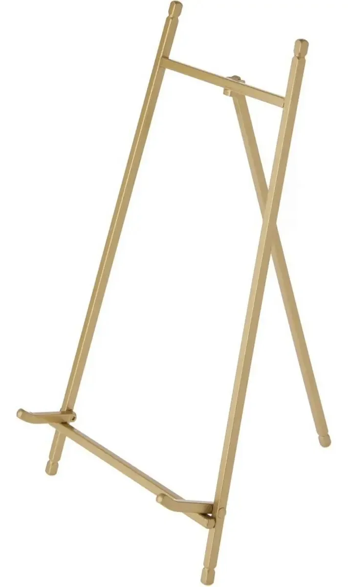 Bard's - Cavalete de metal dourado acetinado de 12,0 x