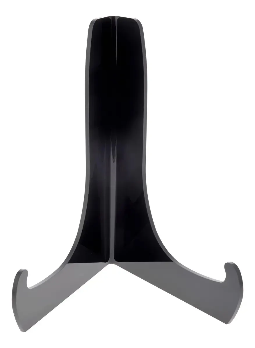 Cavalete angular acrílico preto Plymor de 60 graus