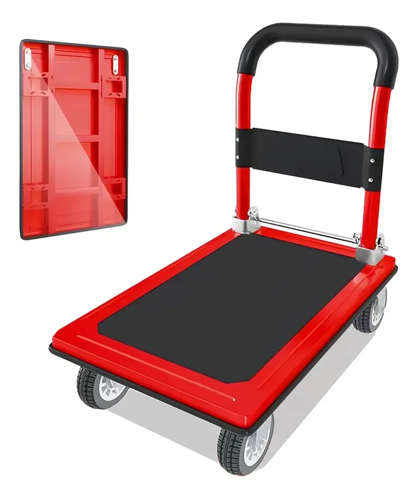 Caminhão de manuseio de carga dobrável 300 a 350 cargas YBB STC Cor Vermelho