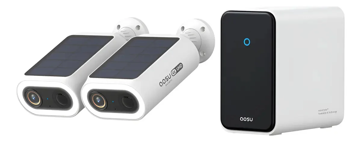 Câmeras de segurança externas Aosu Wireless 4K, K