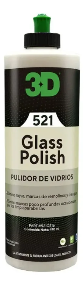 Polidor de vidro 3D Polidor de vidro 236ml Colorir as cores