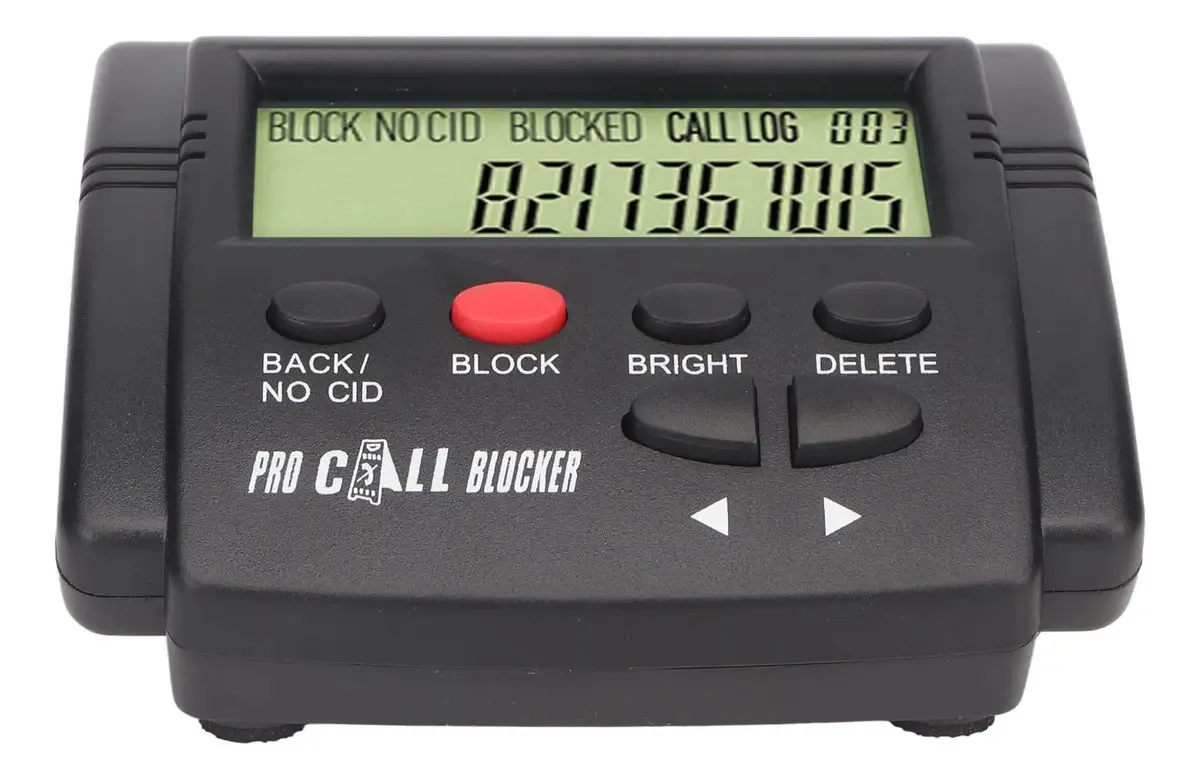 Hosi Caixa de Identificação de Chamadas, Design de Plugue Duplo para Telefones com Bloqueador de Chamadas em Grupo 2000