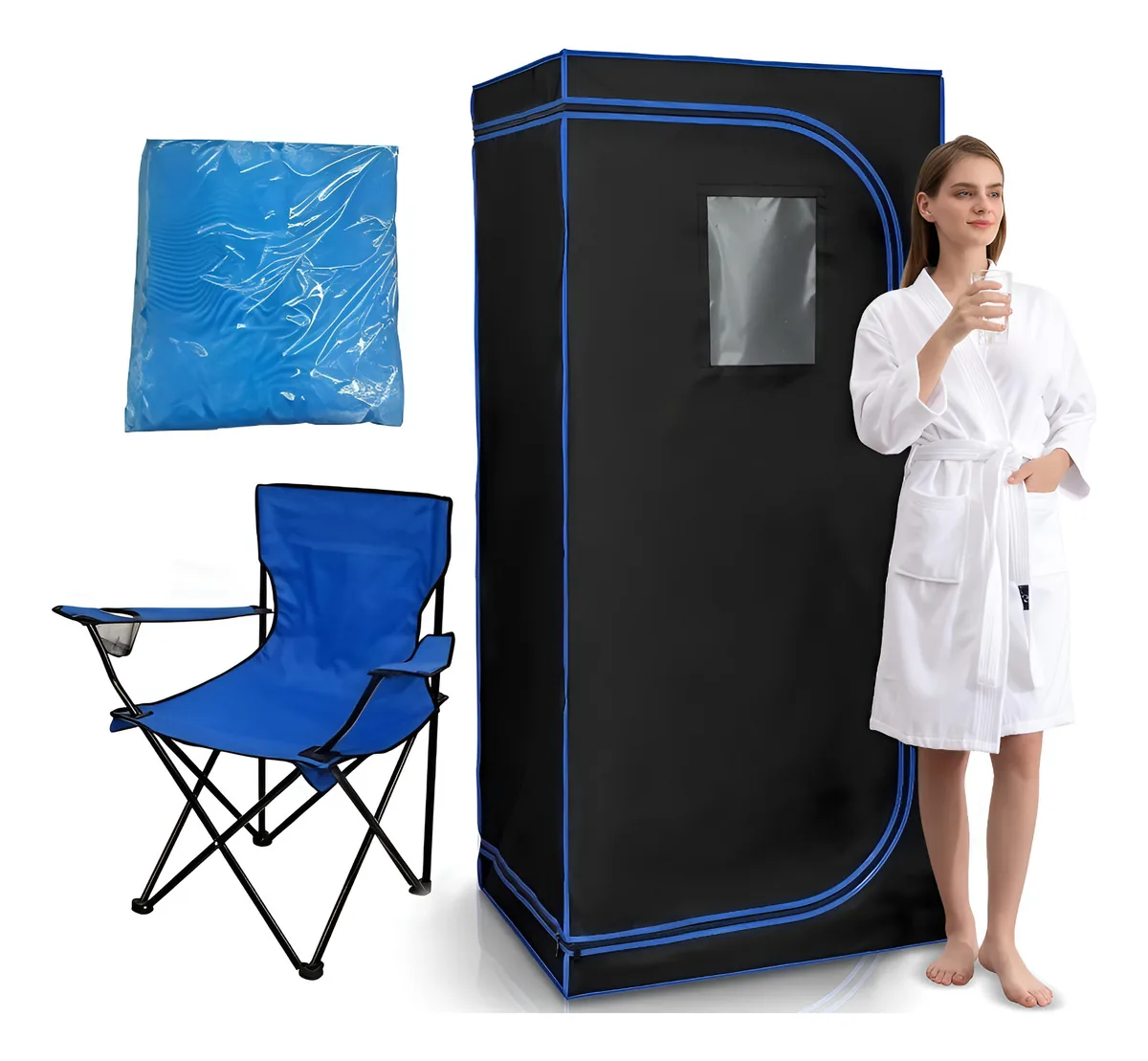 Sauna infravermelha portátil de espectro completo para 1 pessoa