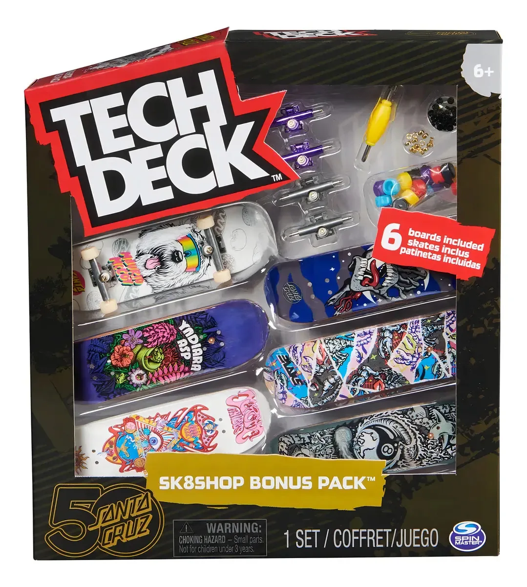 Skate De Dedo Tech Deck Kit Montagem Ferramentas Peças Extra