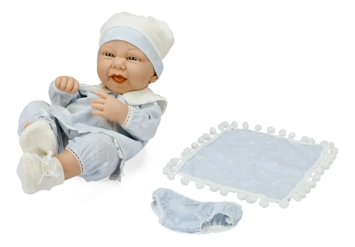 Boneca Bebê Reborn Olhos Abertos