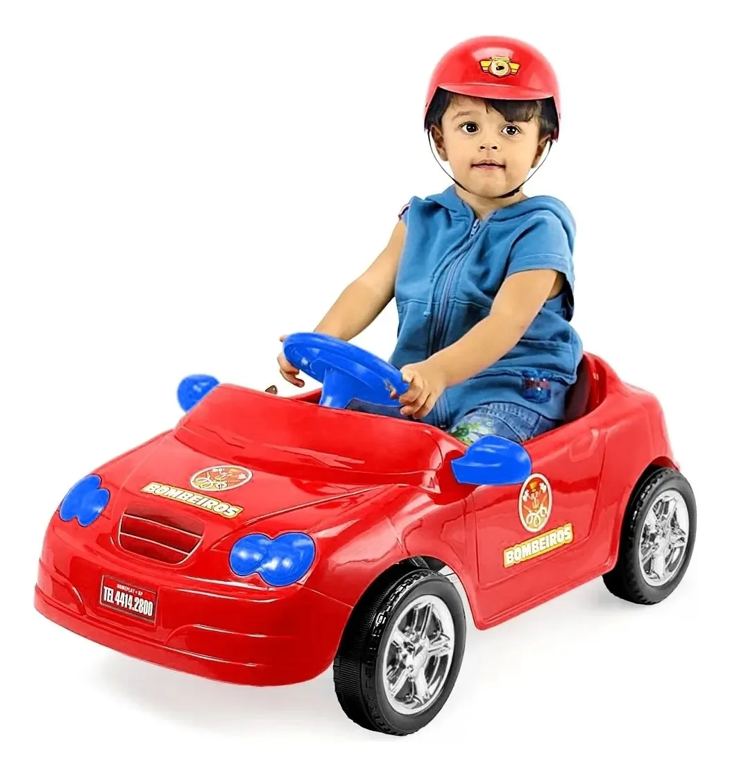 Carro Mercedes A Pedal Vermelho Bombeiro - Homeplay
