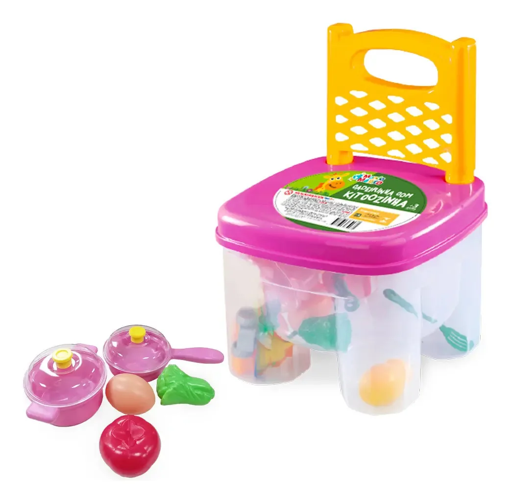 Brincando De Casinha Cadeirinha C/kit Cozinha Unidade 6466 Homeplay