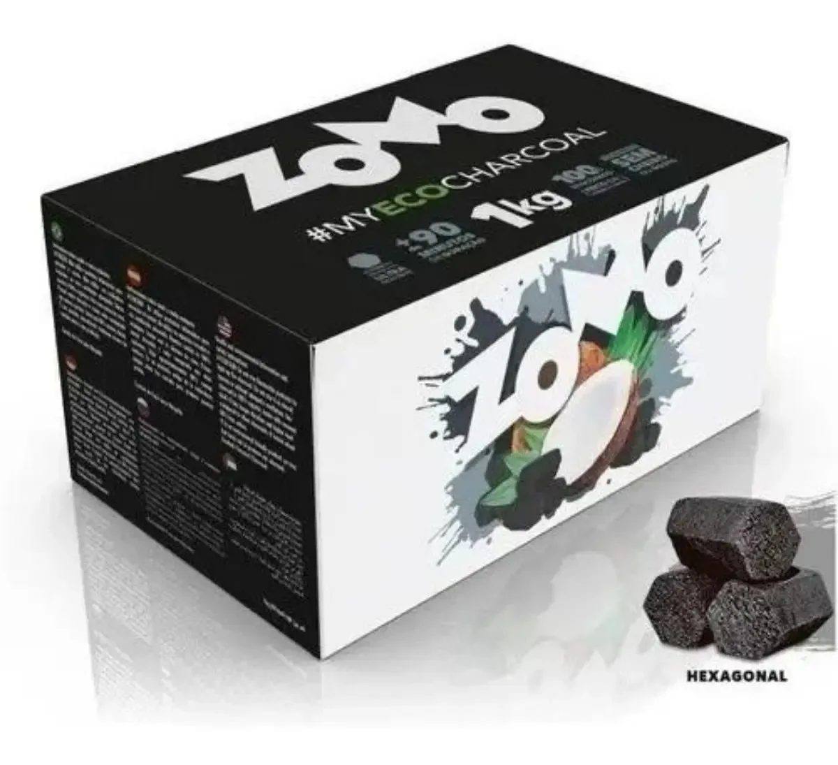 Carvao De Coco Zomo 1kg