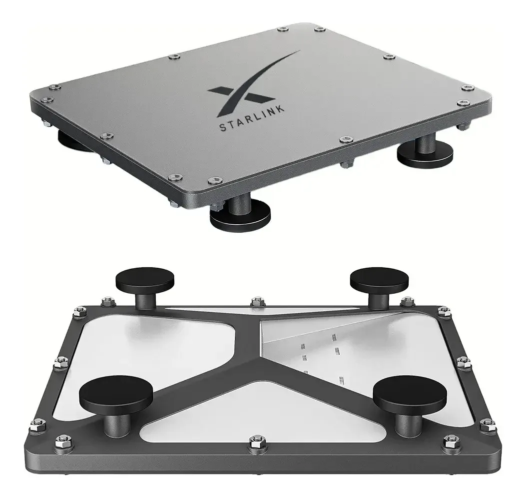 Soporte De Ventosa O Montaje Plano Para Antena Starlink Mini, Instalação Interna Segura Em Carros, Trailers, Motorhomes E Barcos , Portátil, Resistente E Ajustável, 4 Potentes Imanes, Antena Starlink