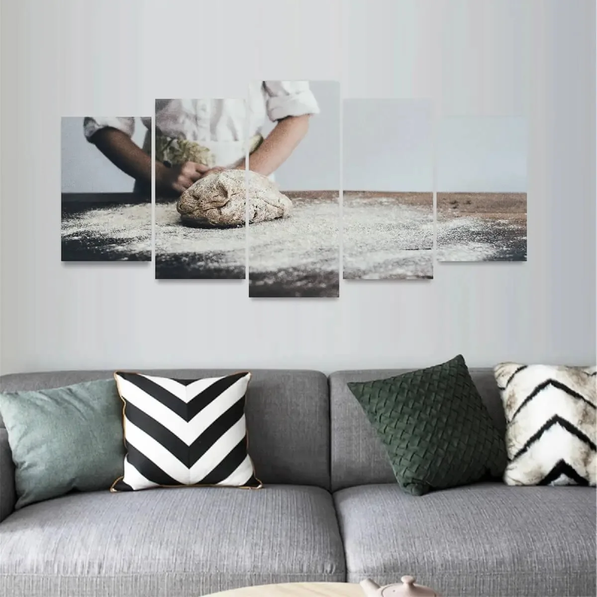 Quadro Mosaico Arte Padaria Pão Padeiro 5
