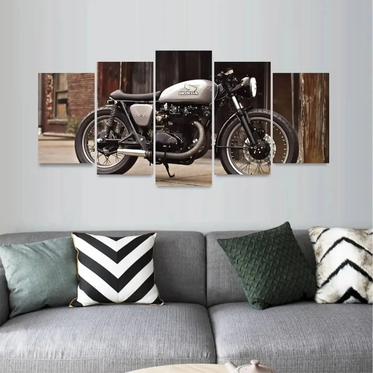 Quadro Mosaico Motos Velocidade Decorativo 5