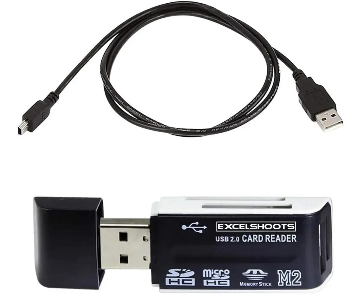 Leitor de memória Excelshoot M2 cor preta -