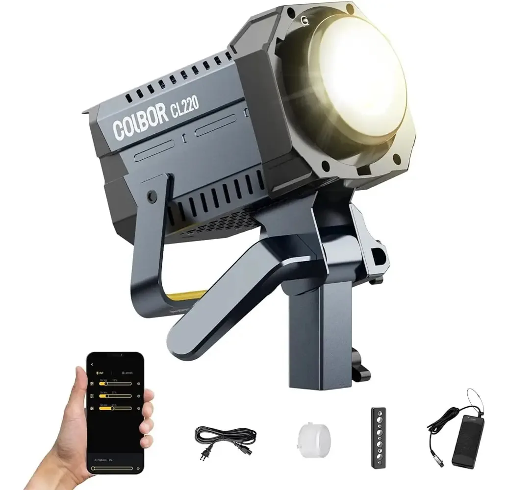 Luz de vídeo, iluminação contínua Colbor Cl220 Lite 220w 27