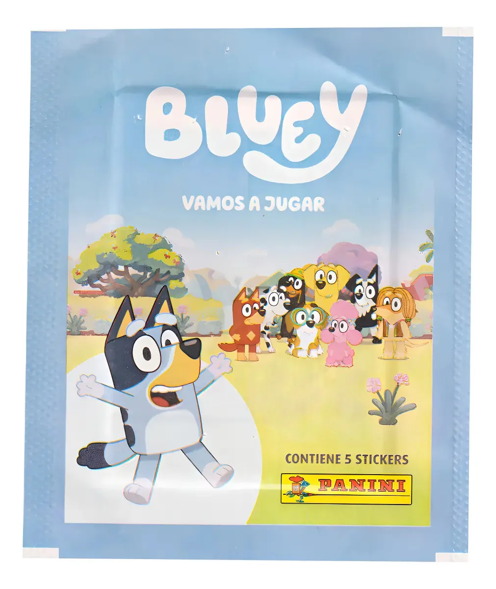 50 Figurinhas Bluey 2 Vamos Brincar Juntos (10 Envelopes)