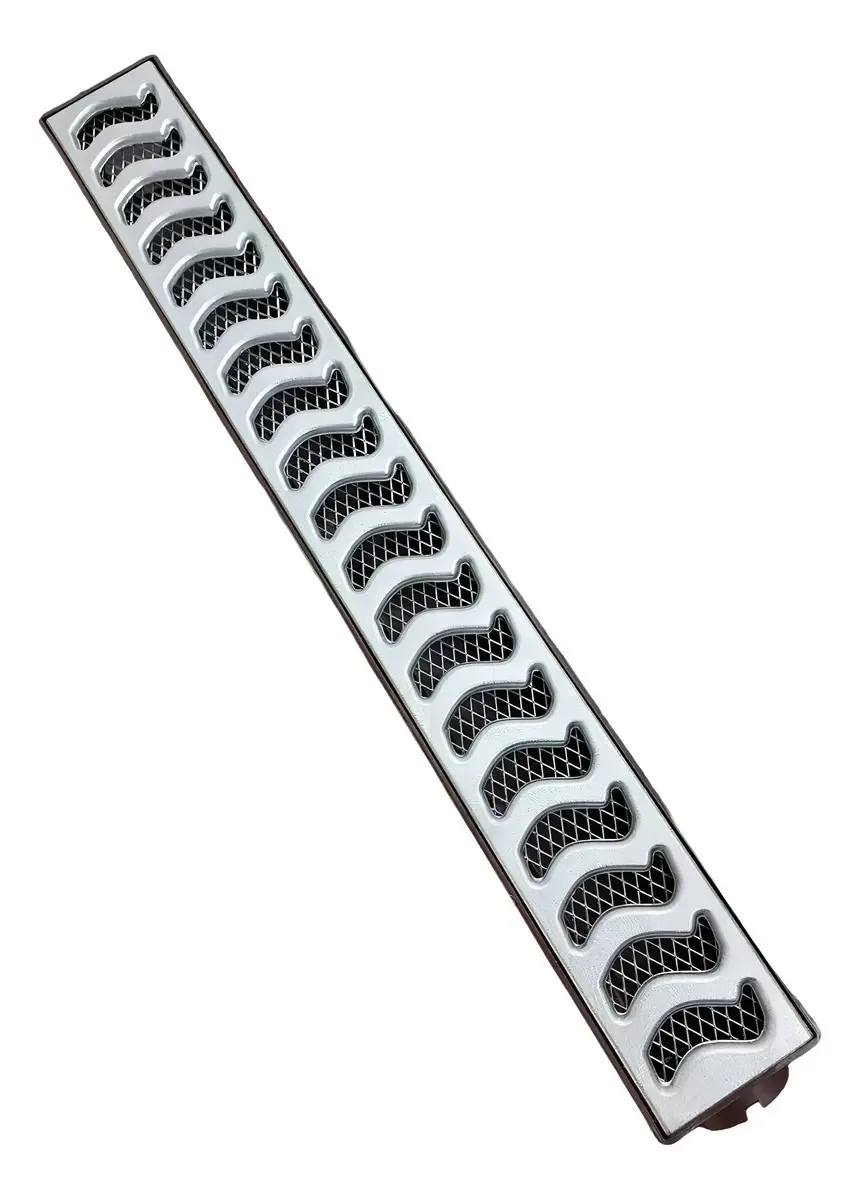 02 Ralos Lineares 6x100 Com Coletora Marrom Com Tela
