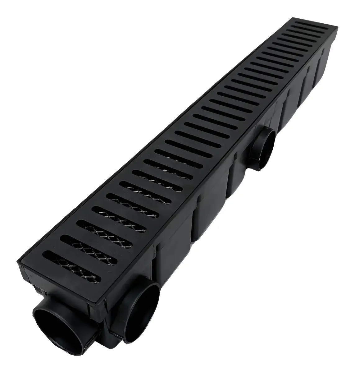 Kit 03 Ralos 6x50 Grelha De Plástico Conjunto Preto C/ Tela