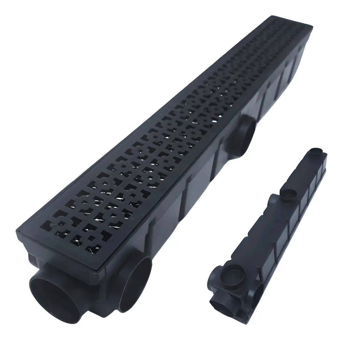 Kit 02 Ralos 6x50 Plástico Térmico Preto Dubai C/coletora