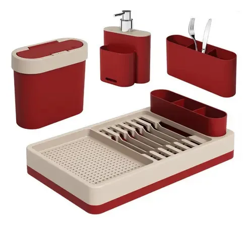 Kit 4pcs Brinox Flat - Vermelho