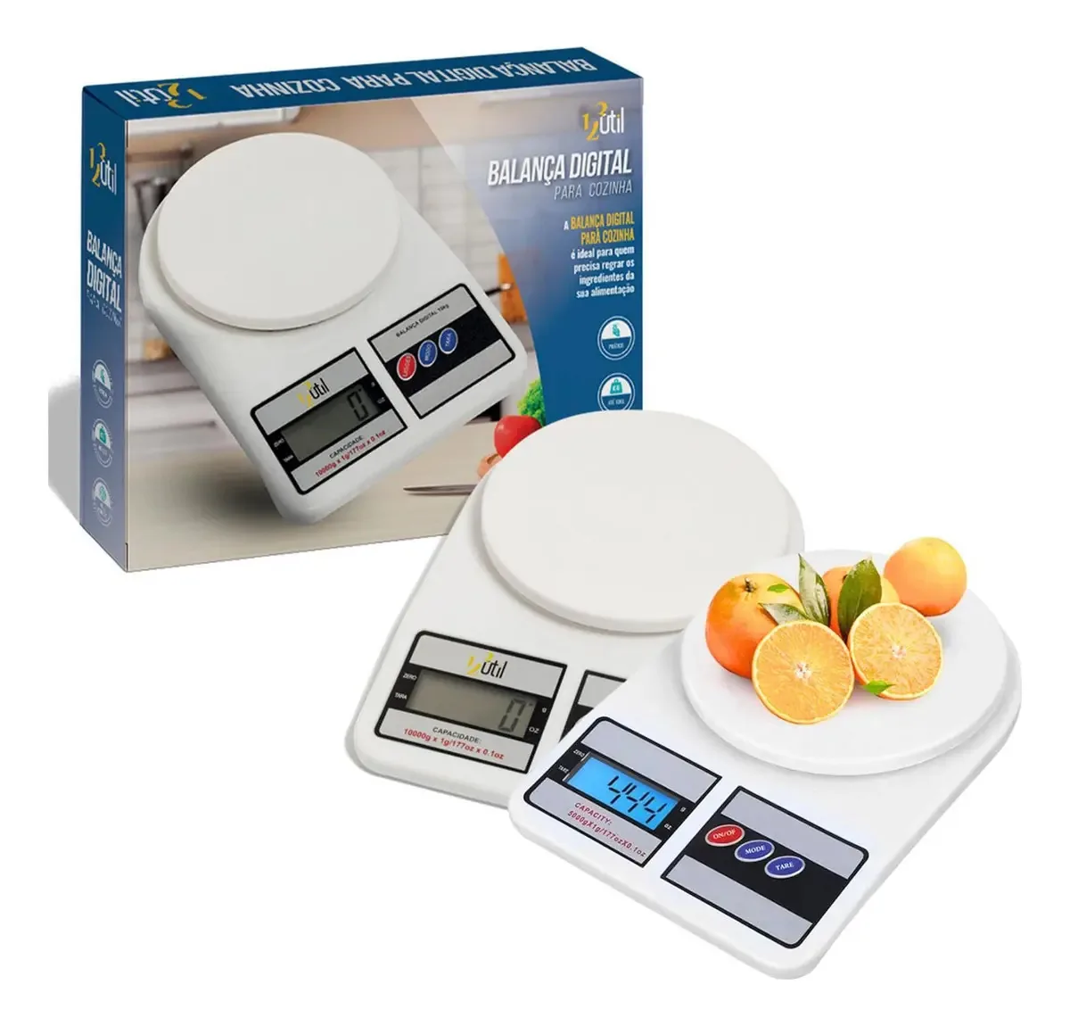 2 Balanças Digital Precisão Cozinha Confeitaria Dieta 10kg