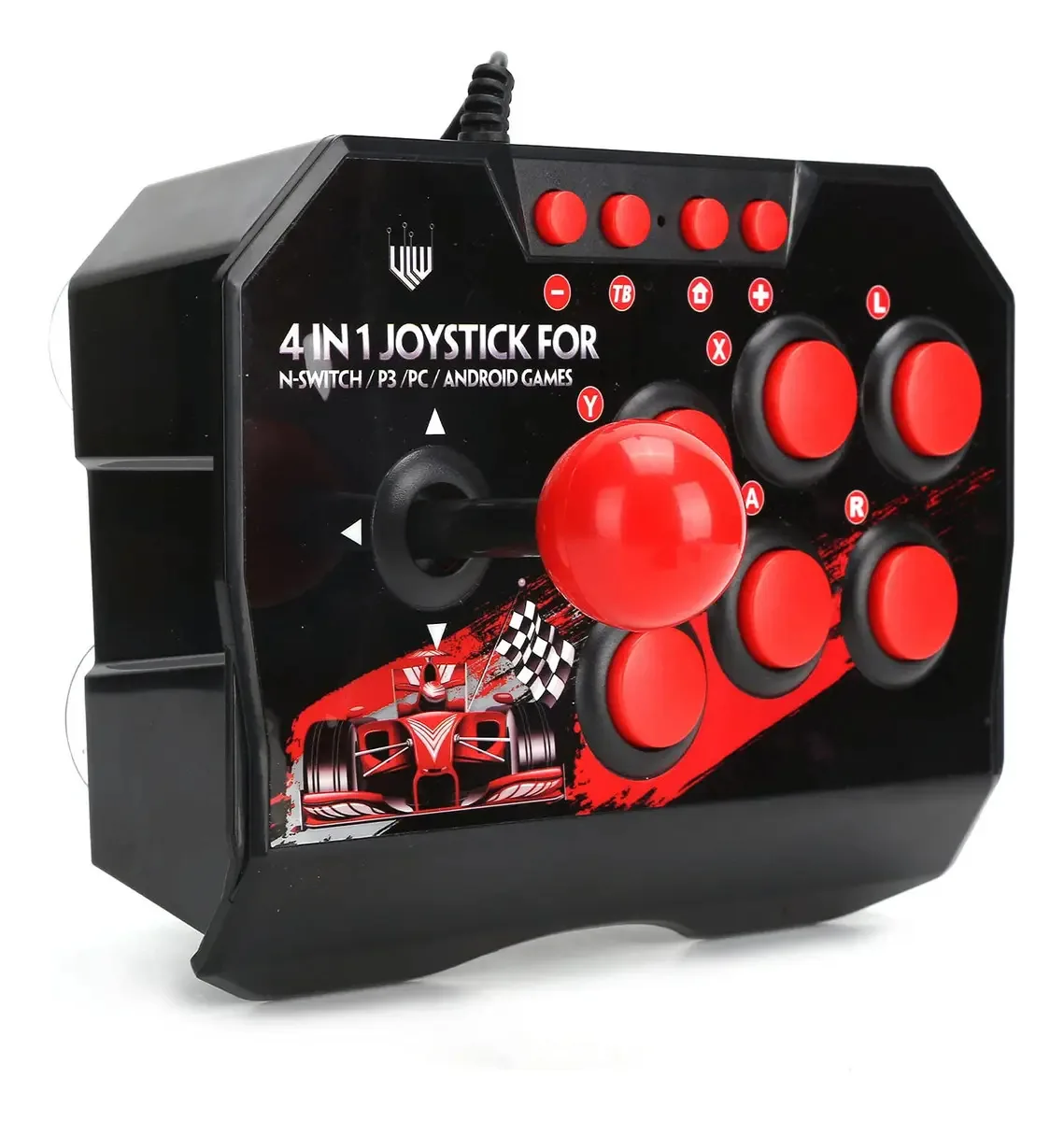 Arcade Fight Stick, cabo USB universal Arcade Fightstick, joystick de luta para Switch, PS3, PC e acessórios de jogos