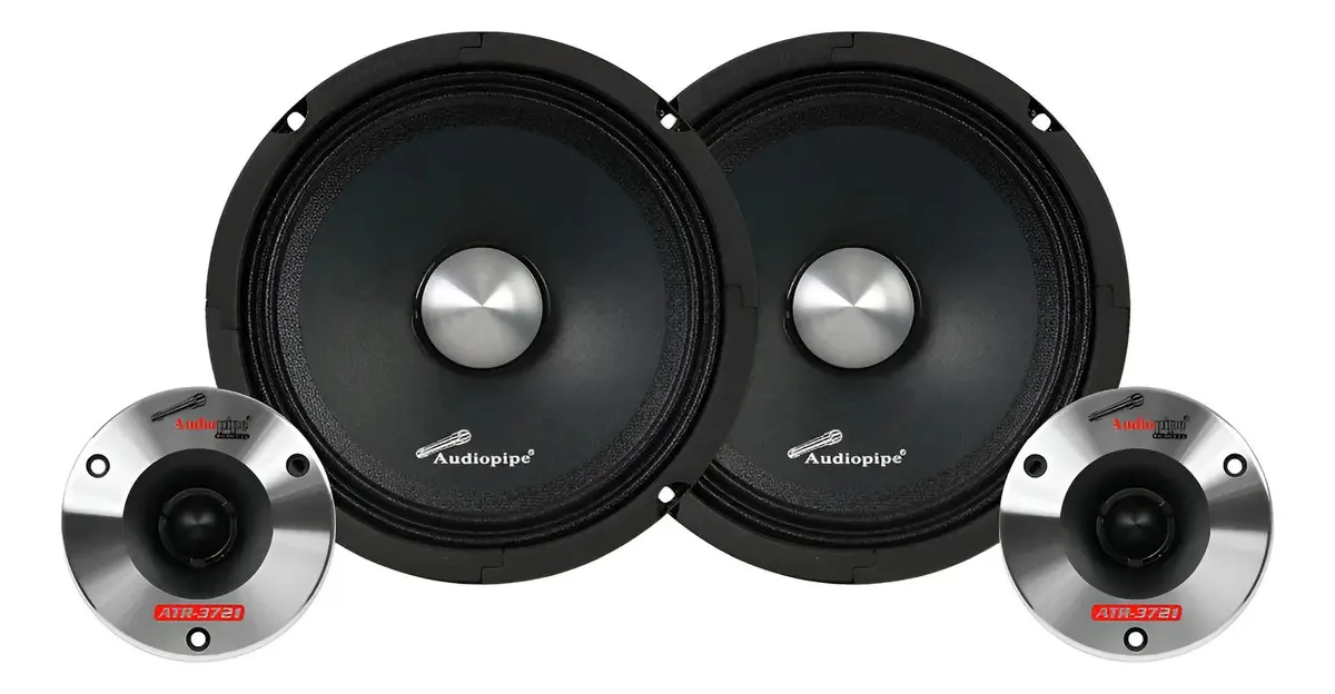 Conjunto de mídia cruzada Audiopipe APMB-628-Cmp 6.5 Pgl 1000w