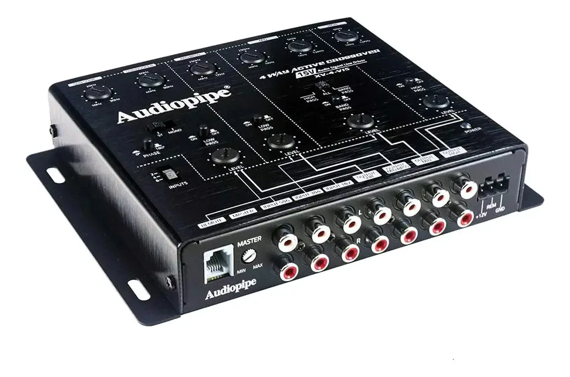 Driver de linha de sinal de áudio de 4 vias Audiopipe 15V