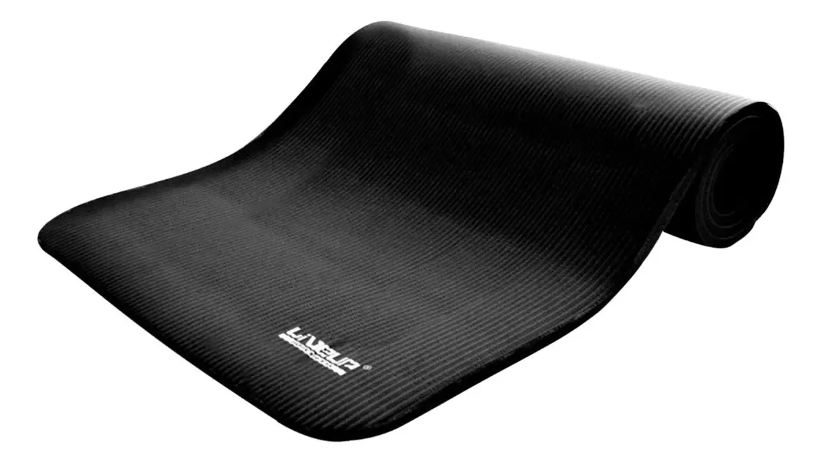 Colchonete Para Yoga E Pilates Liveup Ls3257p Espuma Preto