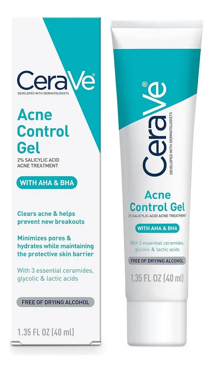 Tratamento da acne com ácido salicílico Cerave com ácido gli