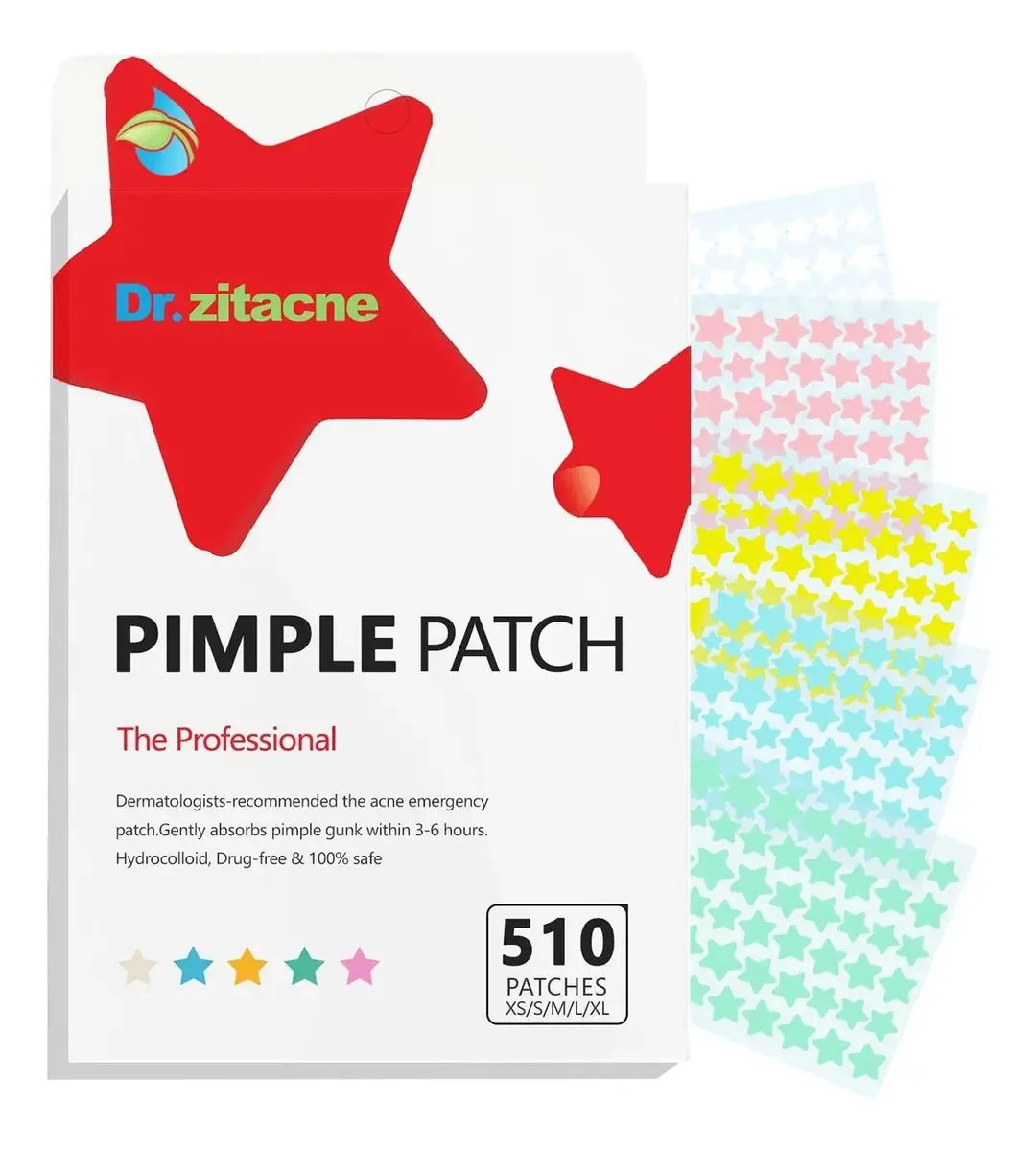 Adesivos para espinhas, adesivos hidrocolóides para acne