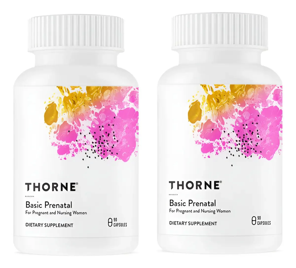 Multivitamínico pré-natal básico Thorne para gravidez e mater sem sabor