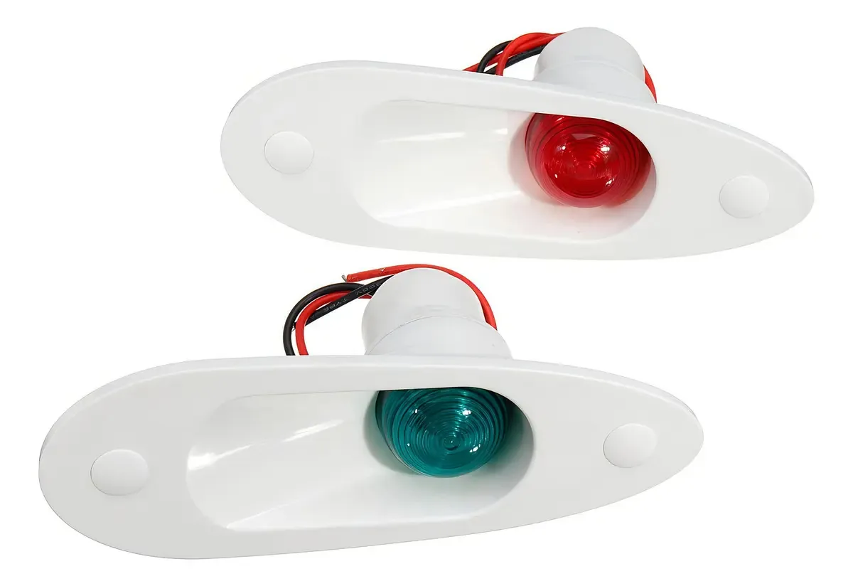 Luz De Navegação LED 12V Nauparts Olho De Tubarão Lancha 1 Milha