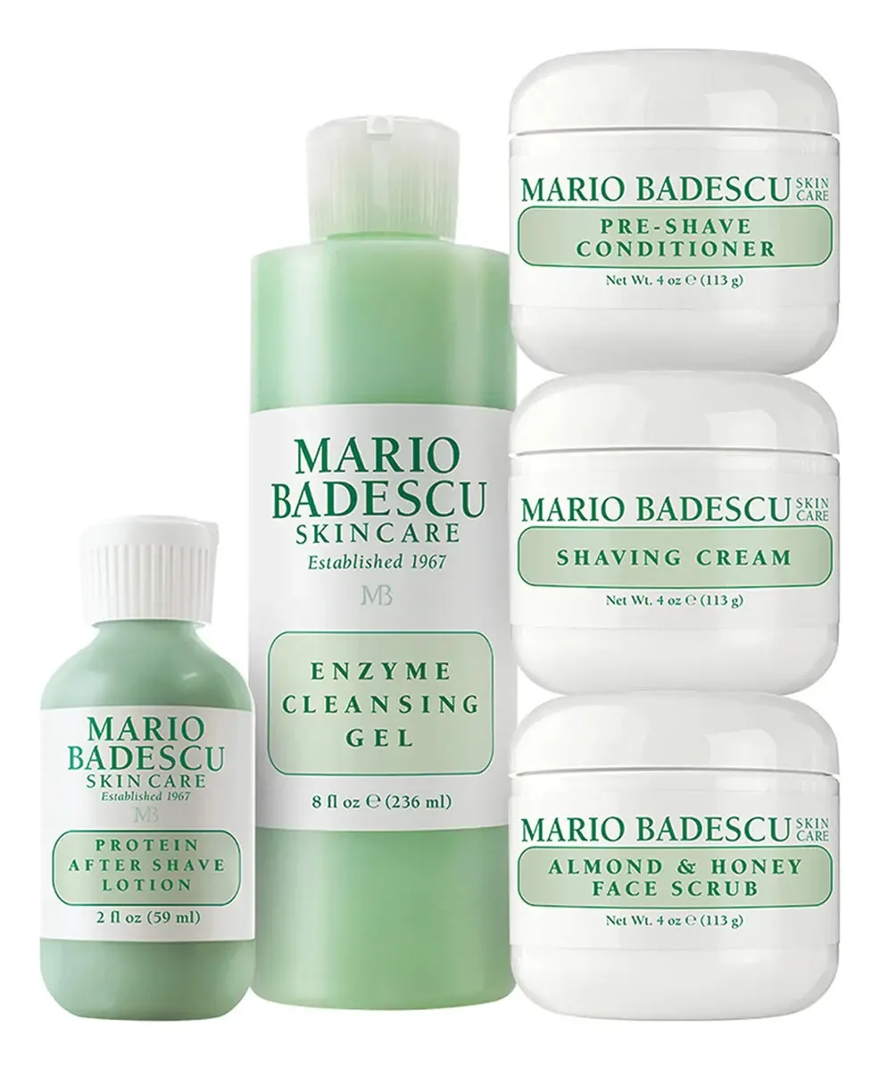 Kit Mario Badescu de 5 Peças Básicas de Cuidados para Homem