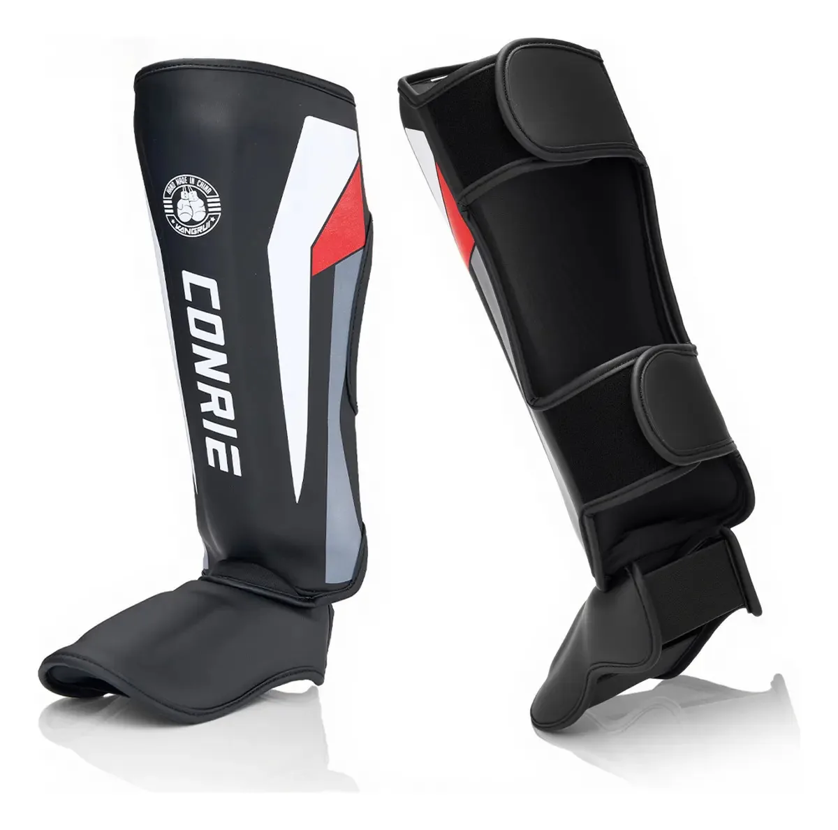 Caneleiras espessadas de artes marciais Mma Kick Boxing Black S