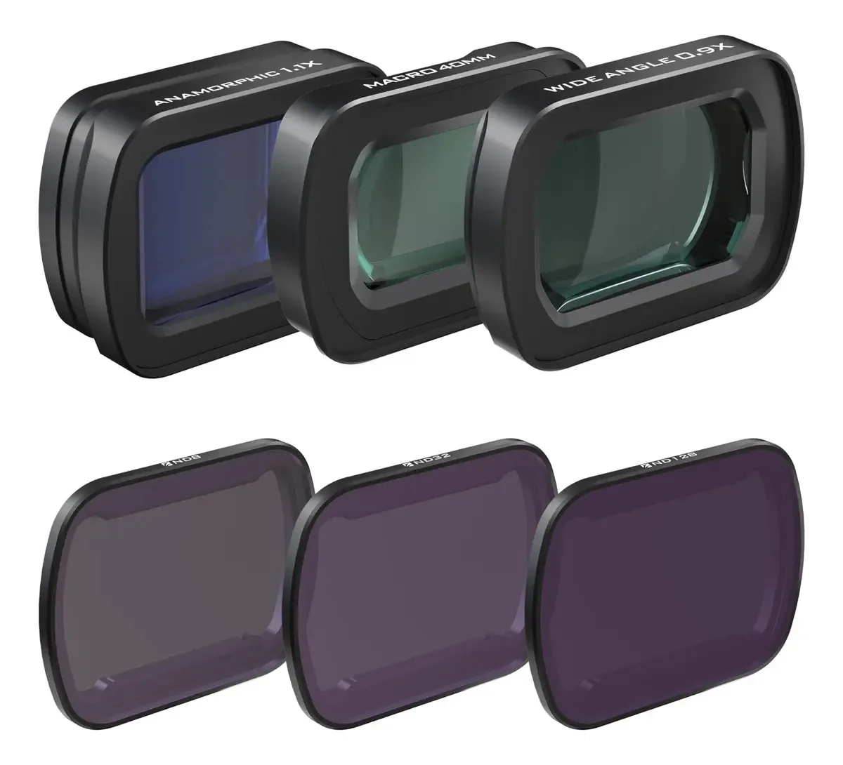 Kit Freewell de Lentes Macro e Grande Angular 2 em 1 para Pocket 3 Inclui Lente Anamórfica, Filtros ND, para Fotografia e Vídeo Cinematográfico
