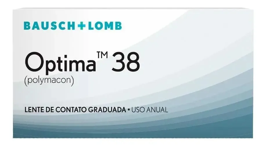 Lente de Contato Anual Bausch + Lomb Optima -4,75 Curva 8.7