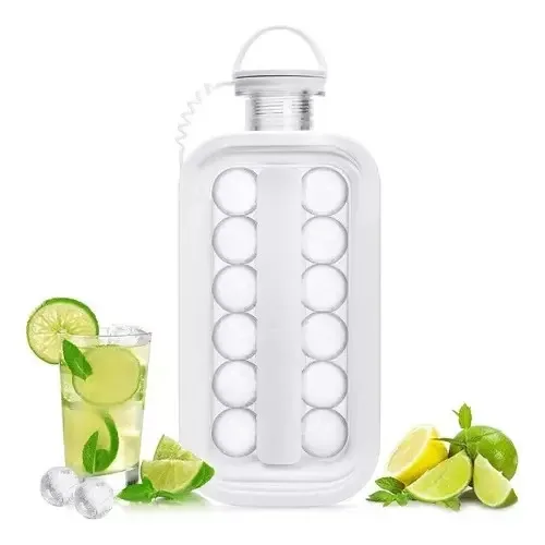 Garrafa de cubo de gelo multifuncional portátil