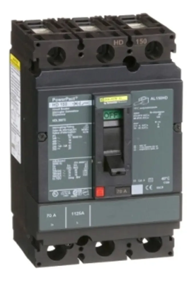 Interruptor termomagnético 3p 70a Schneider Hdl36070