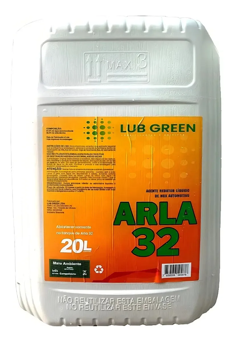 Arla 32 20 Litros - LUB GREEN ARLA32