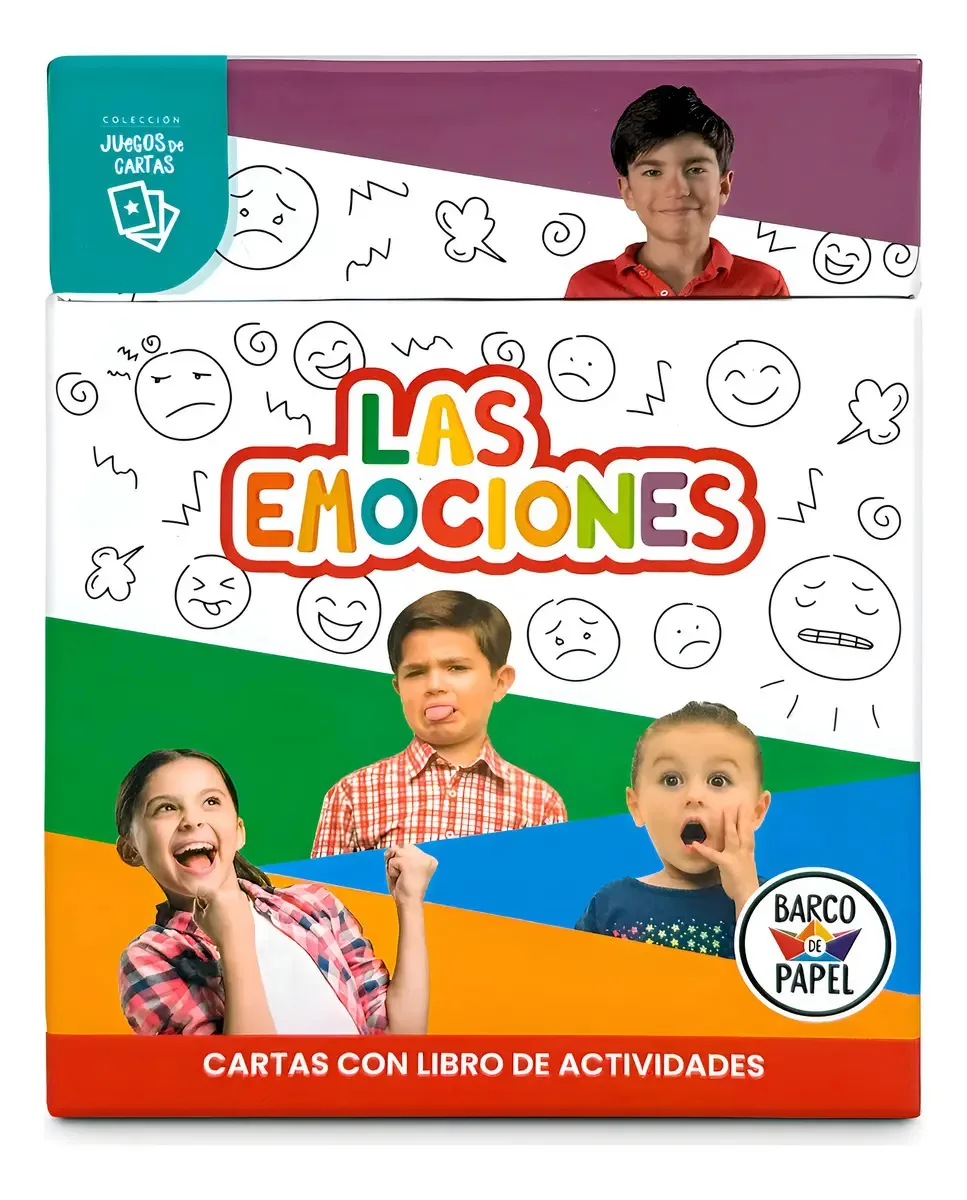 Cartões didáticos com atividades emocionais para crianças