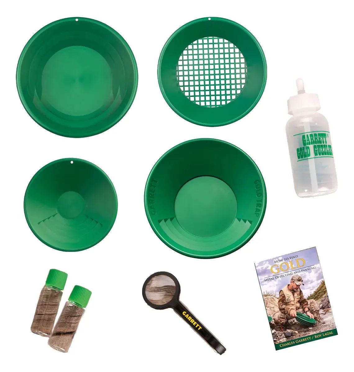 Kit de bandejas de busca Garrett Green Luxury Gold