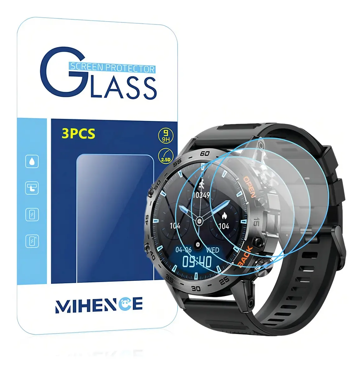Protetor de tela compatível com Mighence Smartwatch