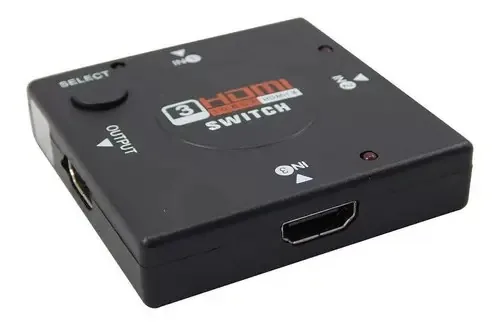 Chave Seletora Switch Hub Hdmi 3 Entradas X 1 Saida