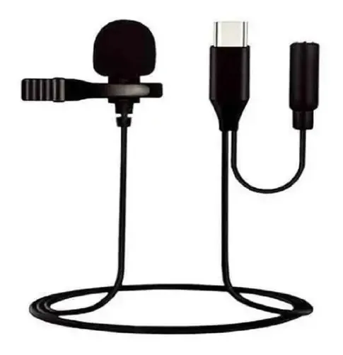 Microfone Para Gravação Profissional Celular Tipo C