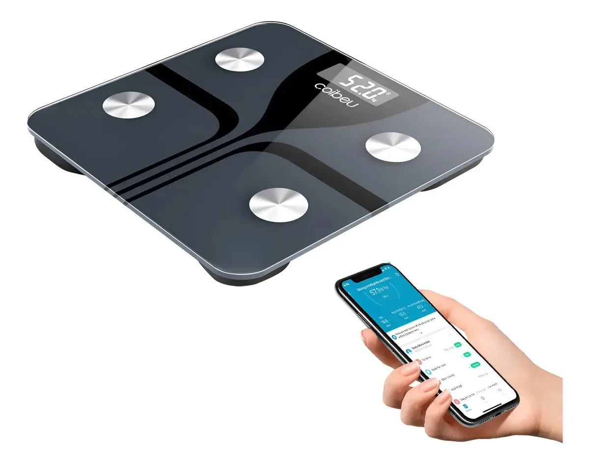 Balanças Inteligente Digital Coibeu Tuya Até 180kg Cor Preto