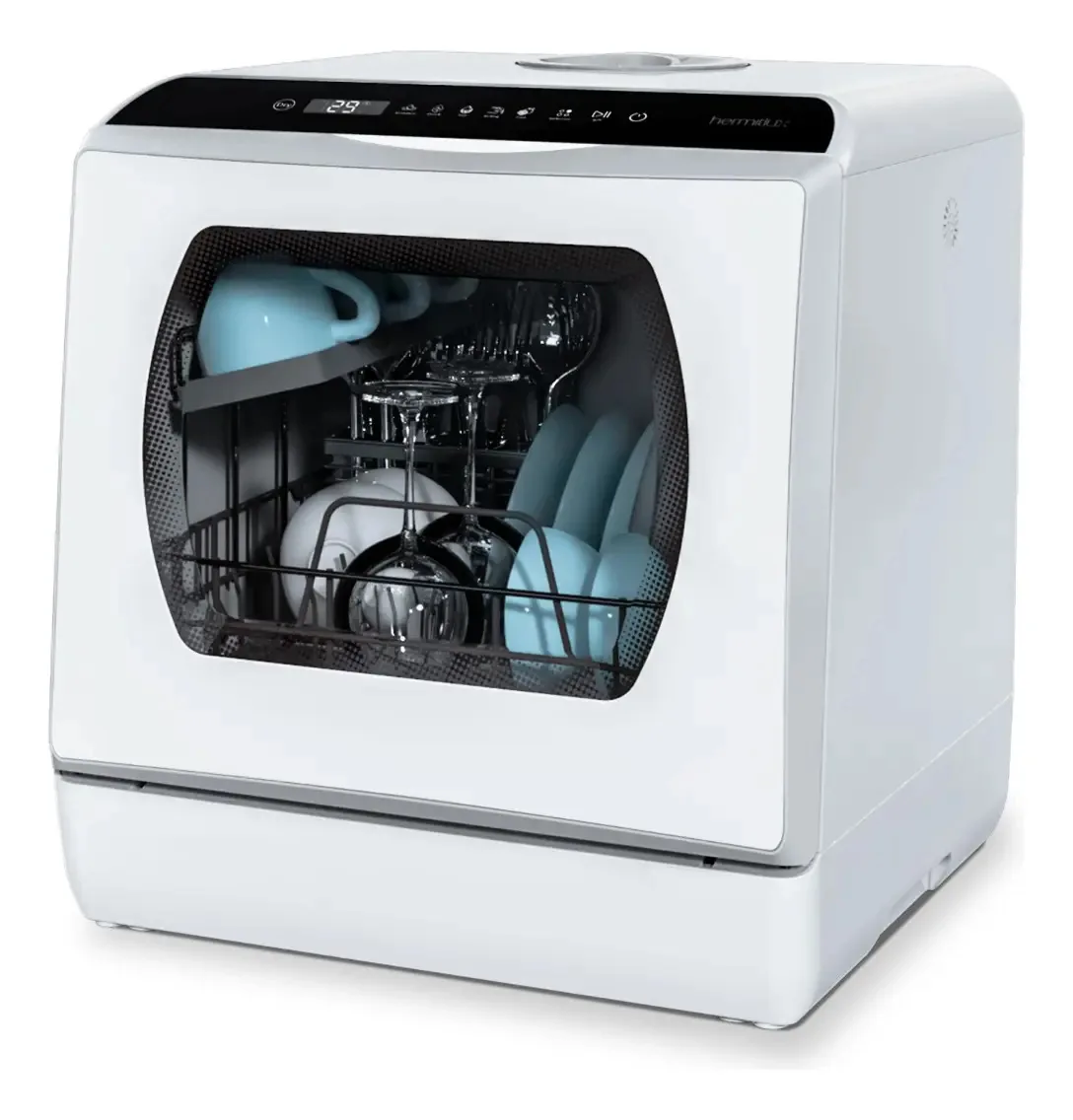 Máquina de lavar louça Hermitlux HMx-DW03, 5 programas, 4 serviços, cor branca
