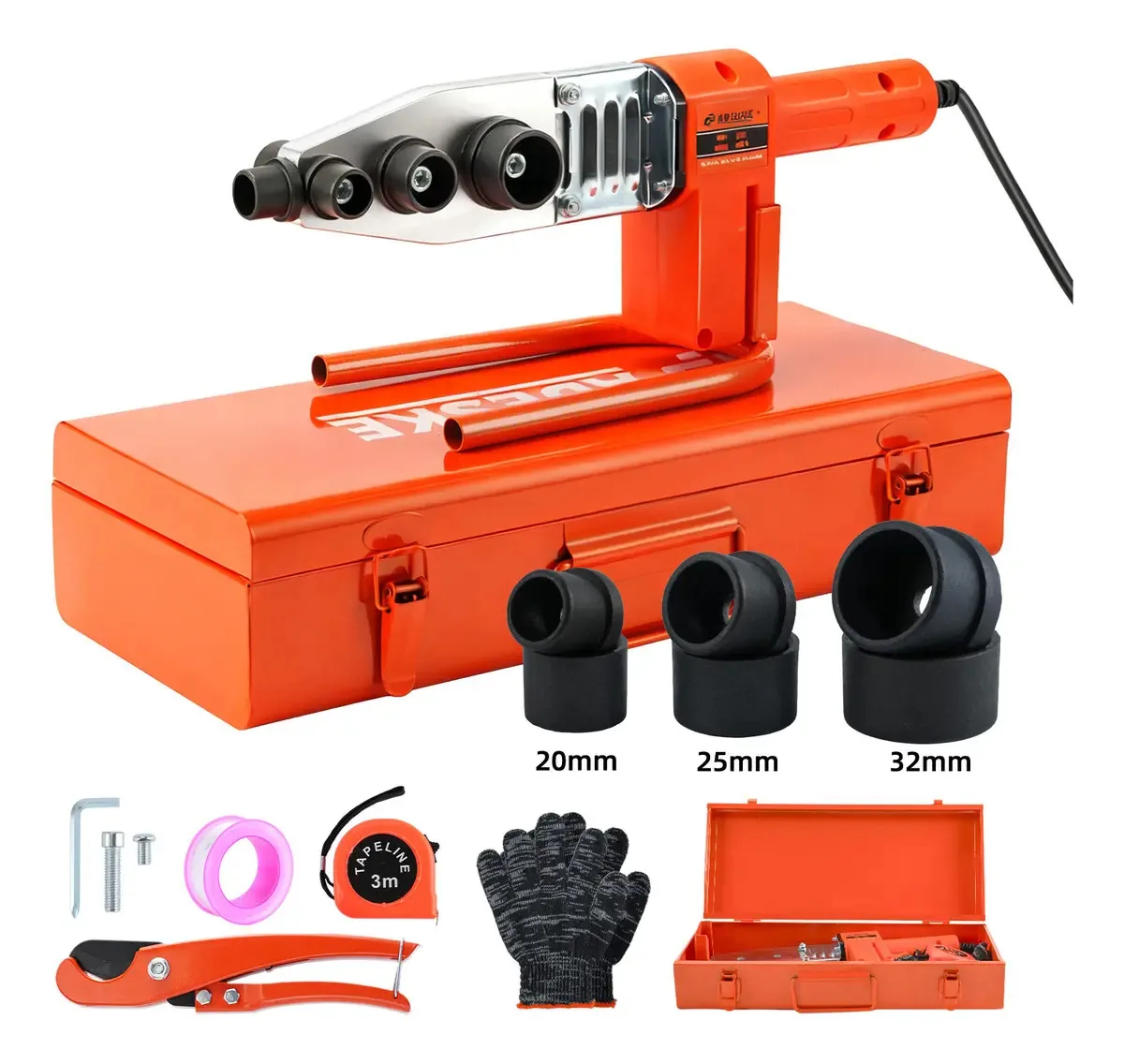 Kit de ferramentas termofusoras elétricas Ppr Cajas