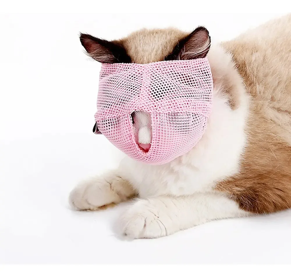 Focinheiras para gatos - focinheiras de malha respirável que evitam